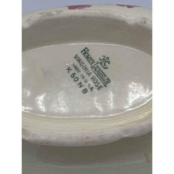 Homer Laughlin Virginia Rose Gravy Boat USA K50N8 - Picture 5 of 6